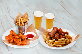 Korean soul food, chicken and beer set 🍗🍺